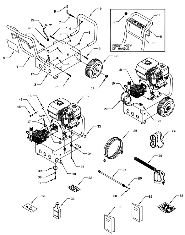 GENERAC 1417-1 parts breakdown